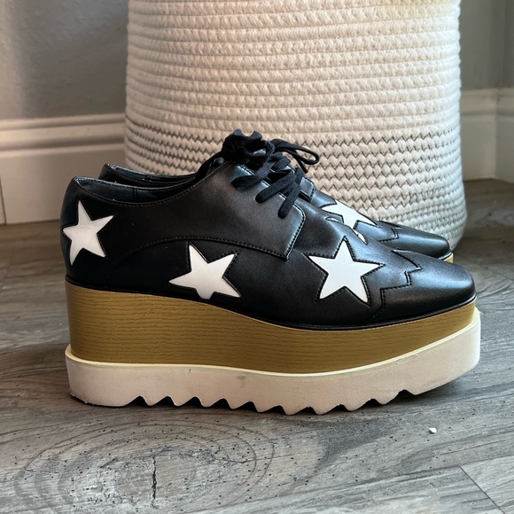 Stella McCartney Elyse Star Platform Wedge Shoes - Picture 10 of 10